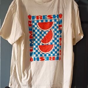 Original Use Cream Graphic 'Fresh Summer' Watermelon Tee